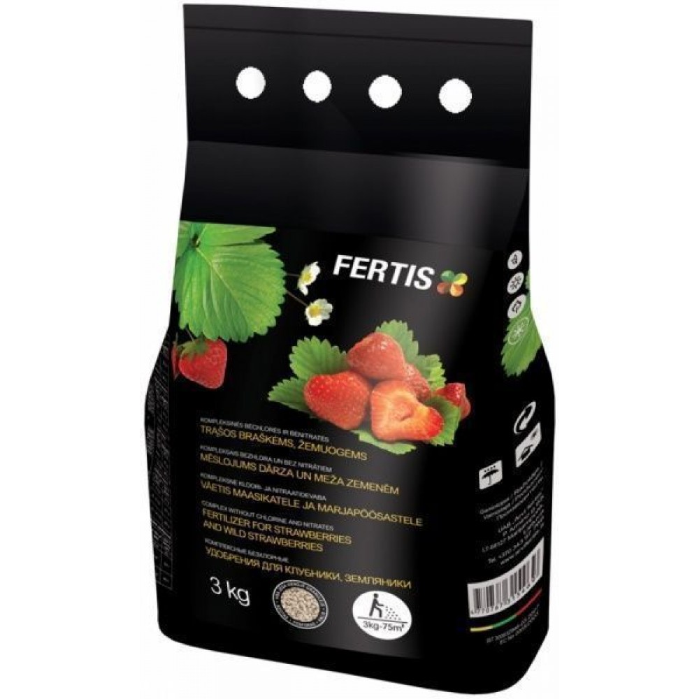 Комплексні добрива для полуниці та суниці без хлору та нітратів Fertis (Фертіс) 1 кг